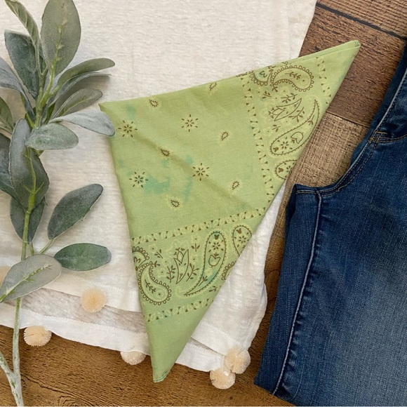 Summer Camo Collection Hand Dyed, Sun Bleached Cotton Bandanas (Set of 3) - Picture 5 of 8